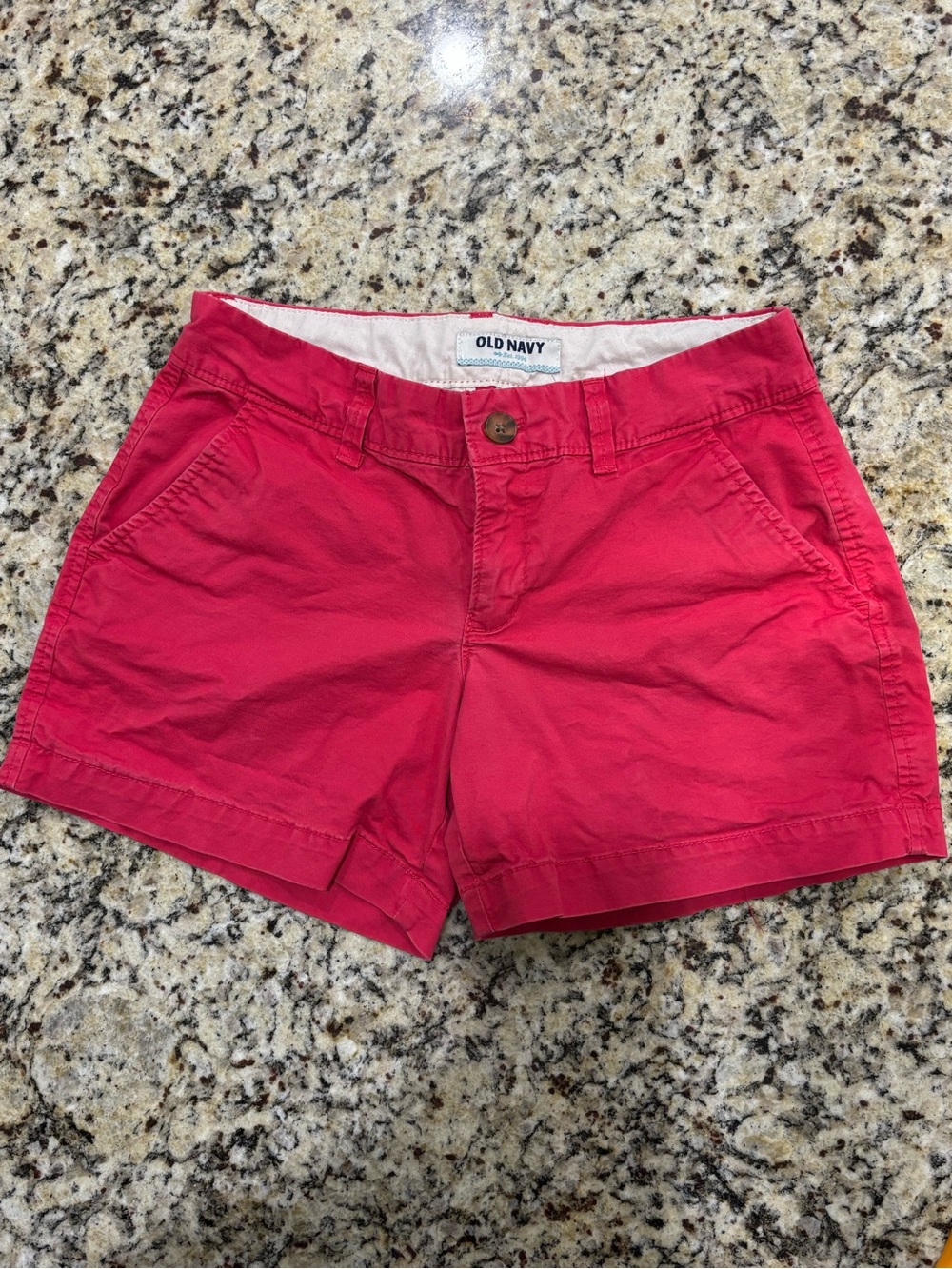 Old Navy Women's Hot Pink Cotton Blend‎ Shorts